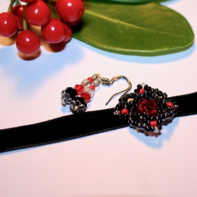 Zita Velvet choker & Earring set