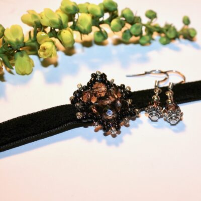 Kiara Velvet Choker & Earring set