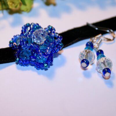 Skye Velvet choker & Earring set