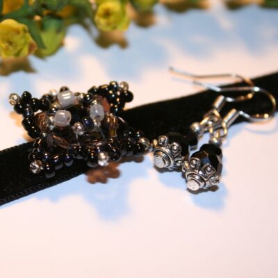 Katalina Velvet choker & Earring set