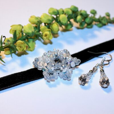 Dova Velvet choker & Earring set