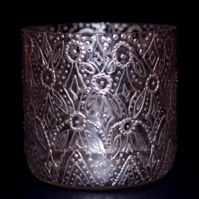 Opulent Clear Silver ware large