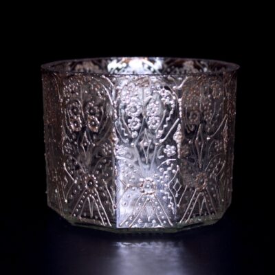 Opulent Clear Silver ware large