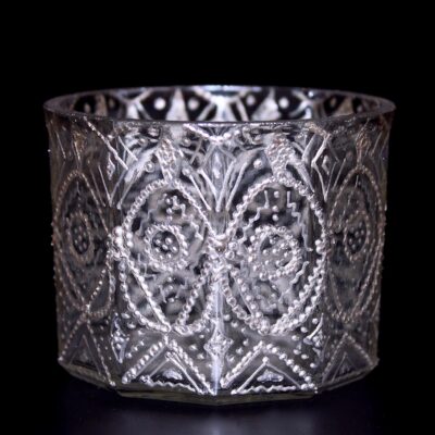 Opulent Clear Silver ware large