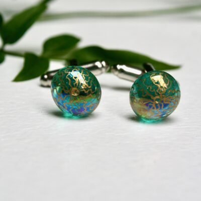 Green & Gold cufflinks