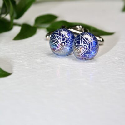 Blue & Silver cufflinks