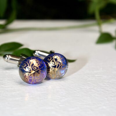 Blue & Gold cufflinks