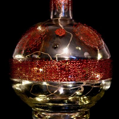 Copper painted Bottle Light