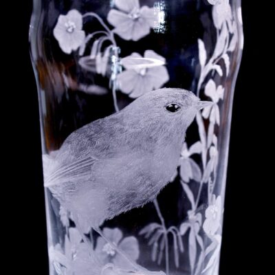 Unique Hand Engraved Pint Glass 600ml (Tempered glass)