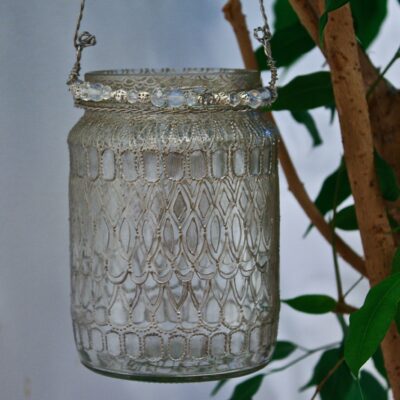 Opulent Lantern - Silver-Large