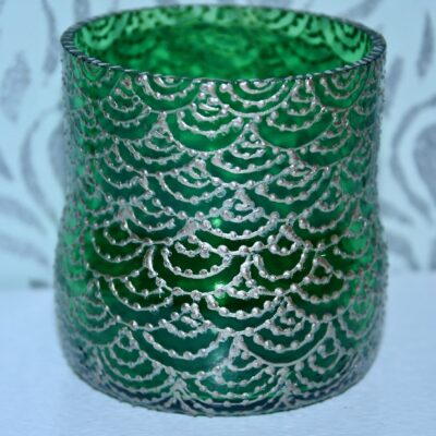 Opulent Green Silver midi