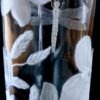 unique Hand Engraved Clear Glass Vase -  Dragonfly & Wildflowers - Image 22