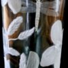 unique Hand Engraved Clear Glass Vase -  Dragonfly & Wildflowers - Image 21