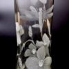 unique Hand Engraved Clear Glass Vase -  Dragonfly & Wildflowers - Image 18