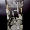 unique Hand Engraved Clear Glass Vase -  Dragonfly & Wildflowers - Image 17