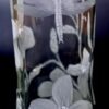 unique Hand Engraved Clear Glass Vase -  Dragonfly & Wildflowers - Image 14