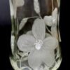unique Hand Engraved Clear Glass Vase -  Dragonfly & Wildflowers - Image 8