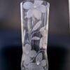 unique Hand Engraved Clear Glass Vase -  Dragonfly & Wildflowers - Image 23