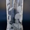 unique Hand Engraved Clear Glass Vase -  Dragonfly & Wildflowers - Image 24
