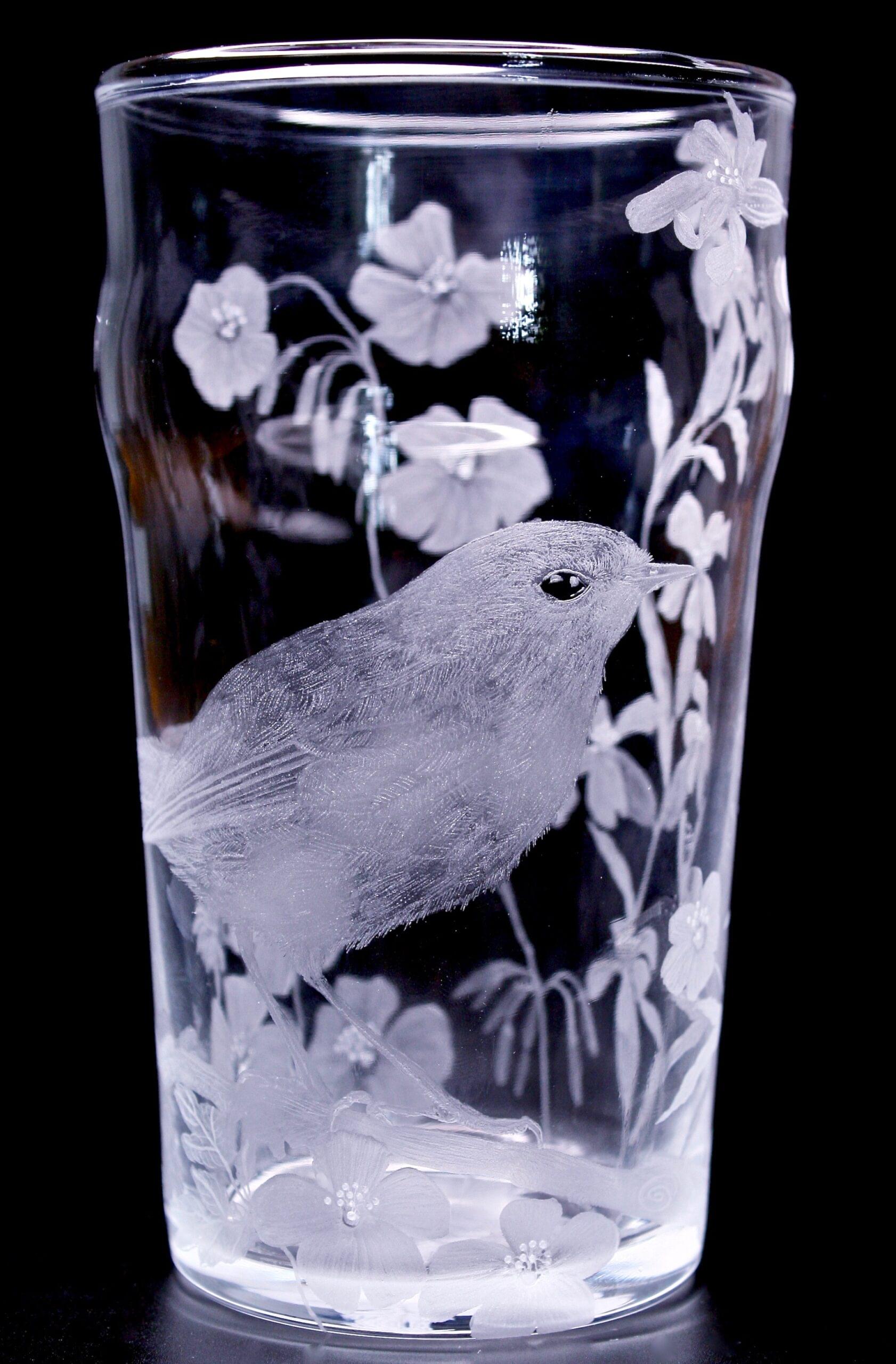 Unique Hand Engraved Pint Glass 600ml (Tempered glass)